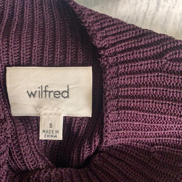 Wilfred Plum Knit Cold Shoulder Tunic - Picture 7 of 10